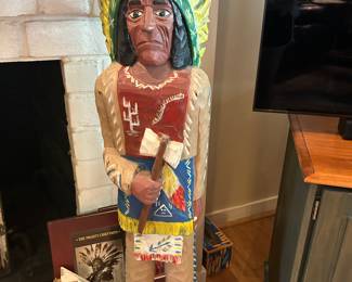Wooden cigar store Indian