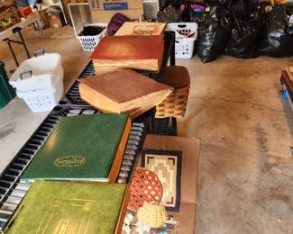 Scrap books chock full of ephemera