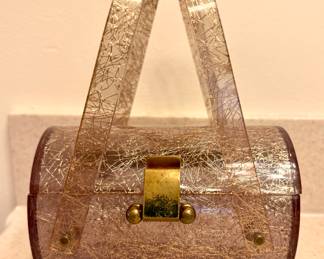 Vintage lucite handbag