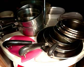 Revere Ware pots and pans
