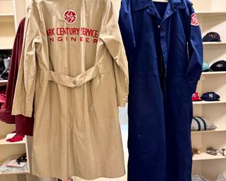 Vintage GE lab coat and coveralls