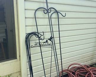 outdoor bird houses and plant hangers