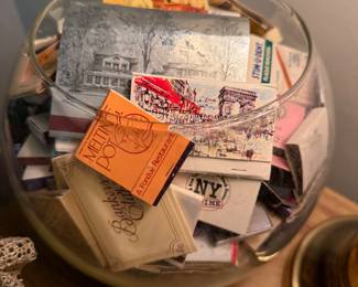 Large Fish bowl of vintage matches