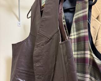 Leather and other vests