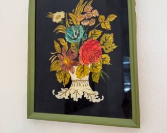 Reverse painted on glass
