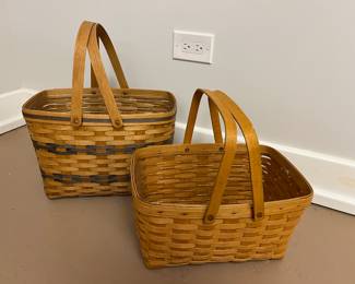 Longaberger baskets with liners....