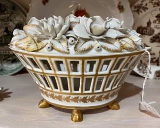 VINTAGE ARDALT RETICULATED BOWL, SPAIN