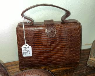 1950's Lesco lizard skin purse