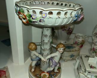 ANTIQUE GERMAN "VON SCHIERHOLZ" COMPOTE CENTERPIECE