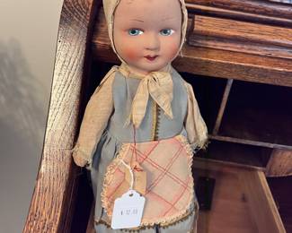 Vintage celluloid face doll