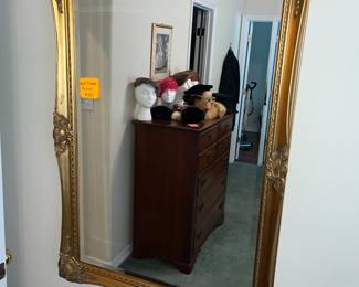 Golod framed beveled glass mirror