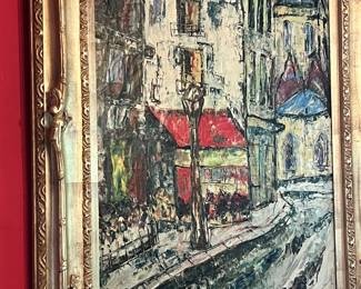 I will take a better picture tomorrow of this painting.  This is a picture the client sent me to show me which painting she  were referring to about a reserve.   I just wanted to get something posted about this painting.  Thanks!!!