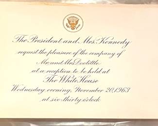 Final official White House event of the Kennedy Administration. President Kennedy would be assassinated two days later.