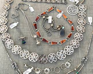 Lots of sterling silver jewelry