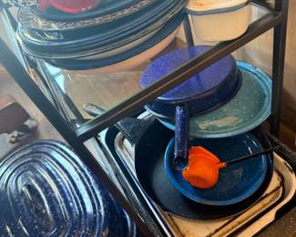 Lots of Vintage Tin Cookware