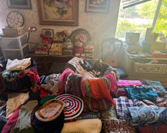 This Space is LOADED with Scarves, Hats, Shoes, Wraps, Pashminas