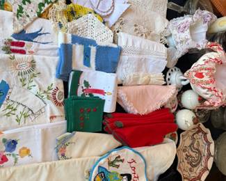 Another Area of Beautiful Vintage Linens