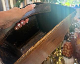 Asian Style Wood Container - Vintage