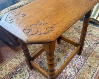 Fave small antique Wood Side Table