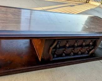 Vintage - Coffee Table with Storage Cabinet Below