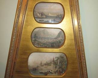 color tinted antique landscapes