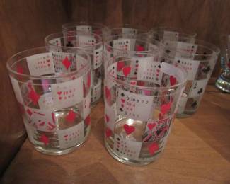 lots of Bar Ware - lots of Playing card-related items