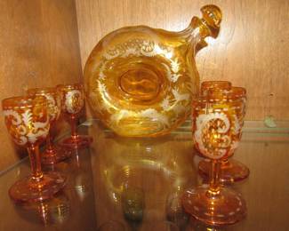 Amber decanter - gorgeous!