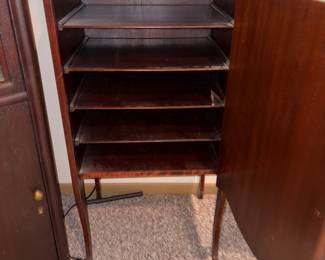 Antique Sheet Music Wood Cabinet!