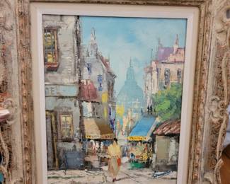 Montmartre Paris Oil Painting 1955-60!
