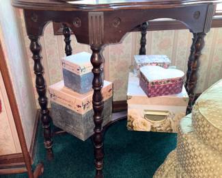 Turned Leg Side Table