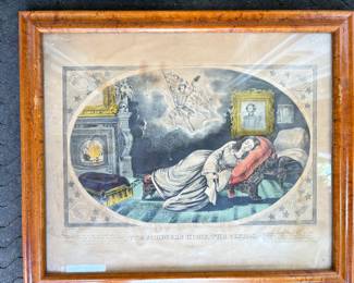 Original Currier & Ives 1st Printing Lithograph 1862 7-7/8x12-516”!