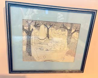Original Ink Drawing Signed Sturgill!