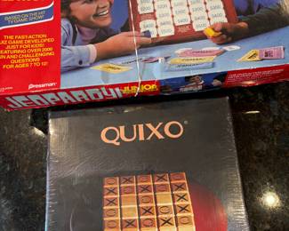 Vtg Jeopardy Junior Edition Board Game & Vtg Quixo Strategy Board Game BN!!