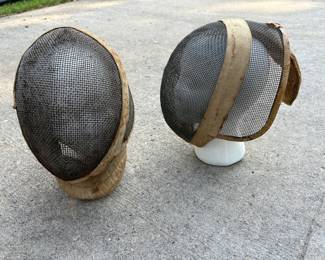 Pair of Vtg Salle D'Armes Fencing Masks!!