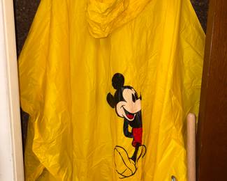 Vtg Mickey Mouse Poncho
