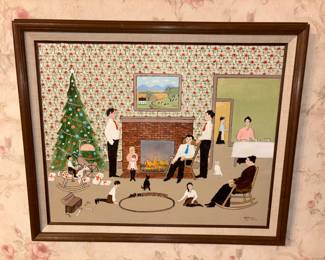 American Primitive Paintings Signed H.E. Bayer!