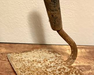 Antique Rustic Hand Forged Steel Iron Gardening Tool 