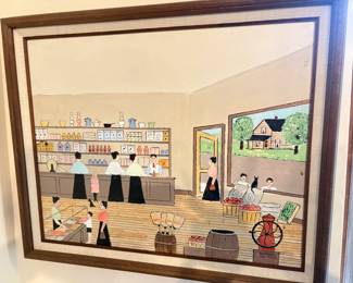American Primitive Paintings Signed H.E. Bayer!