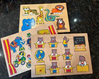 Vintage Wooden Children's Puzzles!