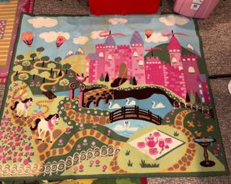 Vtg. Children's Area Rug