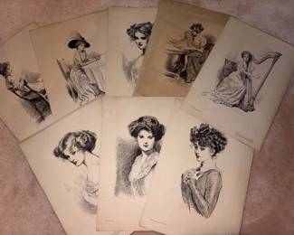 C.D. Gibson Gibson Girls Art Prints (11)!