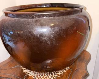 Dickens Ware #2 Weller Brown Pot!