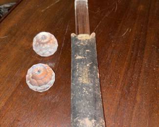 GEO.A.Lynn Jeweler and Optician Antique Magnifier & Crystals!