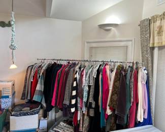 We did say there are lots of clothes in this sale. Here begins some of the proof.