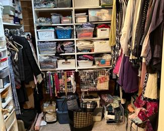 Or look in every closet (look! more clothes!)