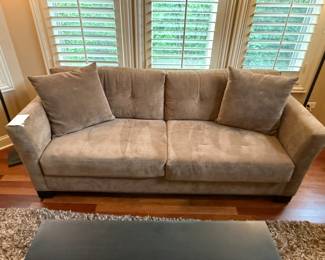 Jonathon Louis Microfiber Upholstered Sofa