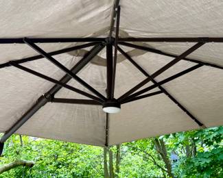 Cantilever Umbrella shown with Built-In Light