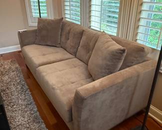 Jonathon Louis Microfiber Upholstered Sofa