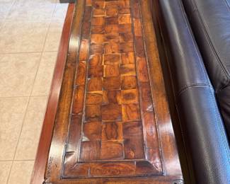 Arhaus Middleton Sofa/Console Table with 2 Drawers from Arhaus with Decor from Z Galleries
