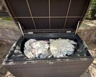 Wicker Storage Box for storing Covers.